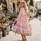 Women's Flowing Floral Print Dress