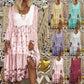 Women's Flowing Floral Print Dress