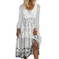 Women's Flowing Floral Print Dress
