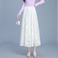 Women's Elegant High-Waist Midi Skirt