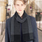 Men's Classic Warm Soft Plaid Scarf