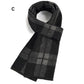 Men's Classic Warm Soft Plaid Scarf