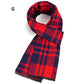 Men's Classic Warm Soft Plaid Scarf