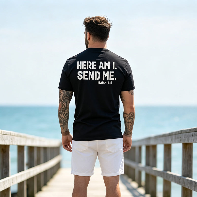 Men's Casual Slogan Print T-Shirt