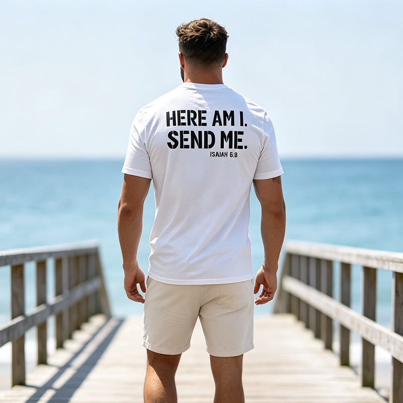 Men's Casual Slogan Print T-Shirt