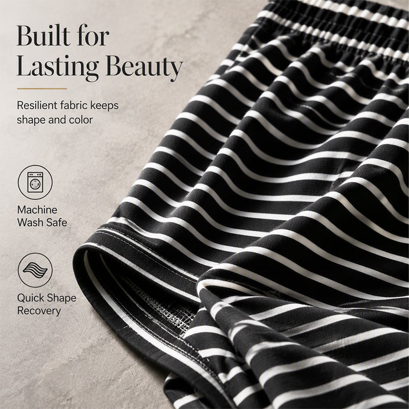 💖Latest Design💫 Casual Striped Set – Tank Top + Striped Top + Wide-Leg Pants