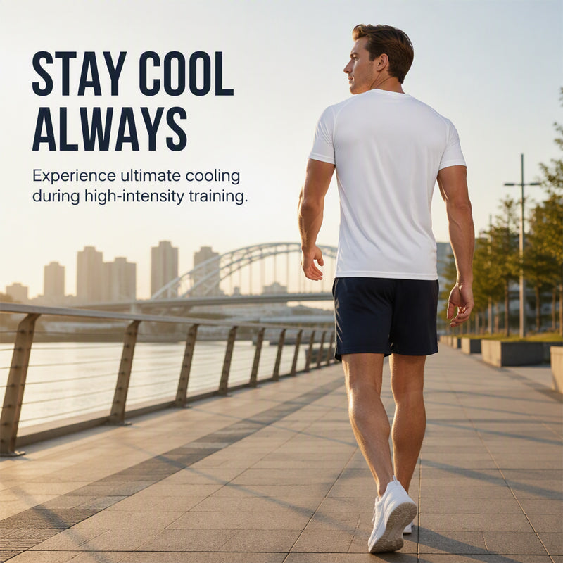 Men's Breathable Short Sleeve Athletic T-Shirt