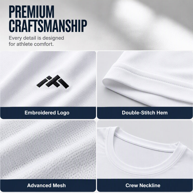 Men's Breathable Short Sleeve Athletic T-Shirt