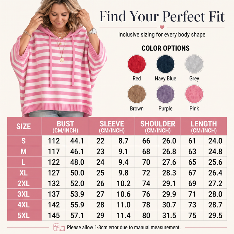 ✨🛍️Fresh Drop - Casual Hooded Pullover with Stripes – Easy Style for Coffee Runs or Relaxed Days