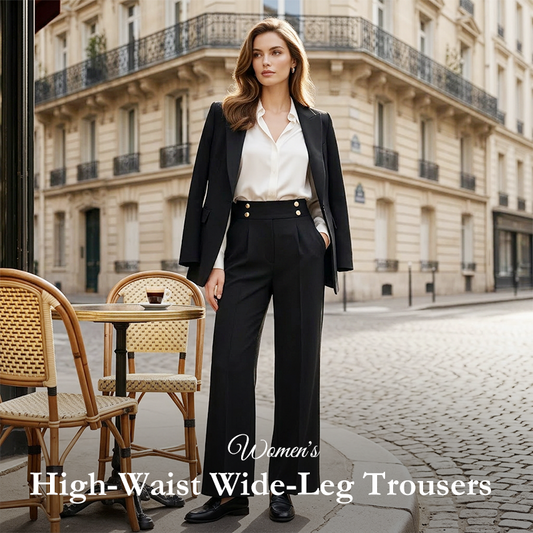 Women's High-Waist Wide-Leg Trousers