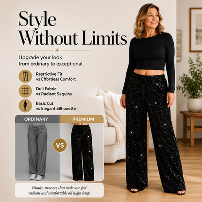 ✨Women's Elastic Waist Straight-Leg Pants