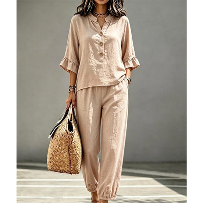 🌺50% OFF! ✨Women's Casual Top & Pants Two-Piece Set