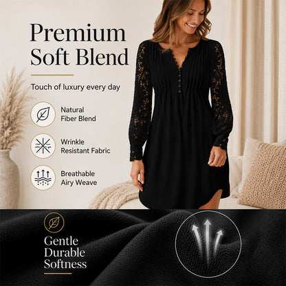 50% OFF👗💖Women's Lace Long Sleeve Dress