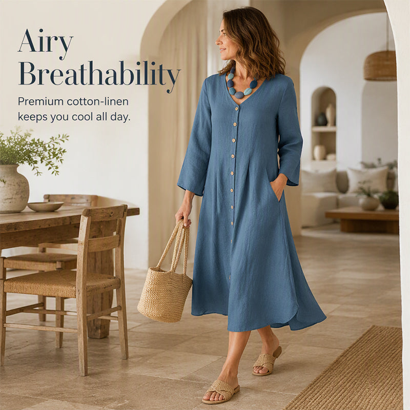 👗✨New Arrivals: 50% Off-Women’s Casual V-Neck Dress with Pockets