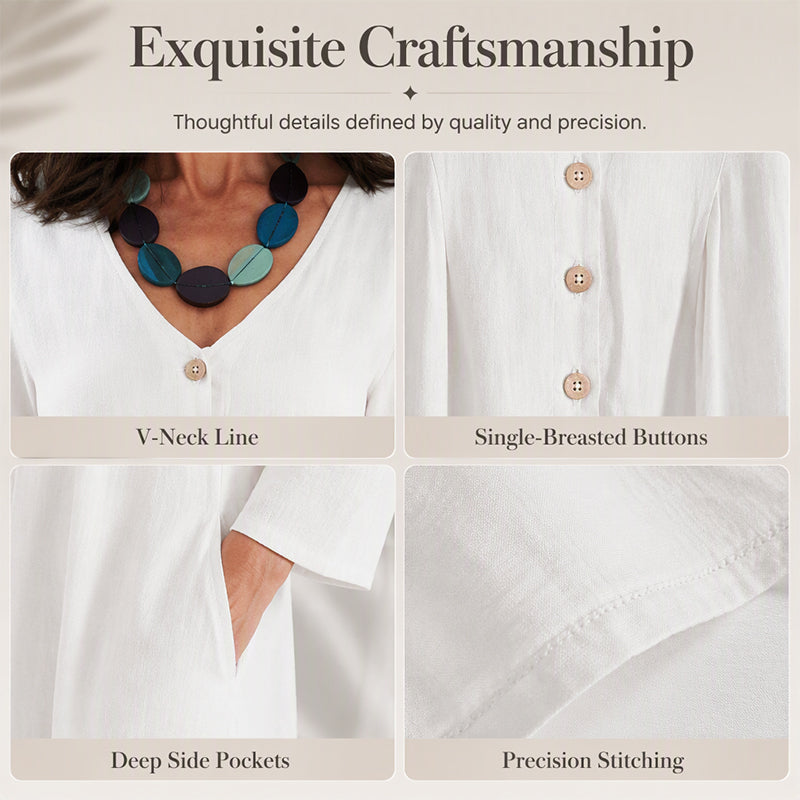 👗✨New Arrivals: 50% Off-Women’s Casual V-Neck Dress with Pockets