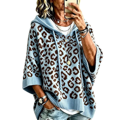 ✨New Arrivals: 50% Off-Women’s Leopard Print Knitted Hoodie 