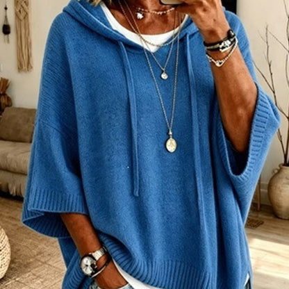 ✨Women's Hooded Drawstring Knit Pullover