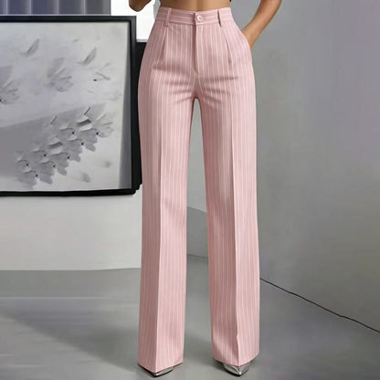 ✨Hot Sale 50% OFF 👖Women's High-Waisted Striped Wide-Leg Pants