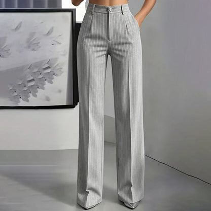✨Hot Sale 50% OFF 👖Women's High-Waisted Striped Wide-Leg Pants