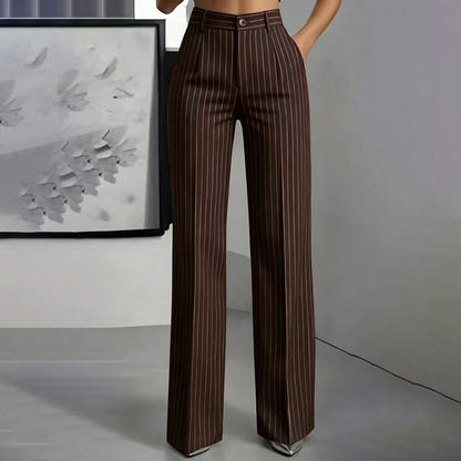 ✨Hot Sale 50% OFF 👖Women's High-Waisted Striped Wide-Leg Pants