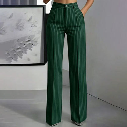 ✨Hot Sale 50% OFF 👖Women's High-Waisted Striped Wide-Leg Pants