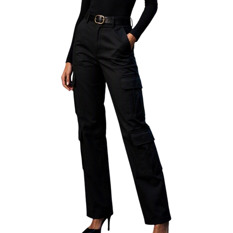 ⏳LIMITED OFFER 70% OFF🌞Women's High Waisted Cargo Pants Relaxed Fit Straight Leg Utility Trousers with Pockets