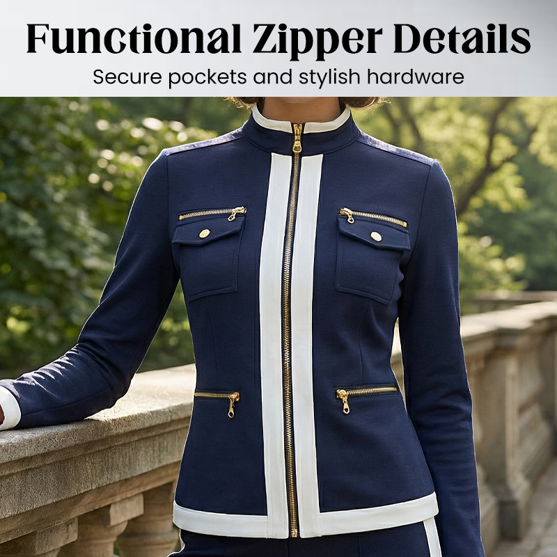 ✨ Women's Sporty Chic Two-Piece Tracksuit Set – Stylish Comfort For Everyday & Travel🤍