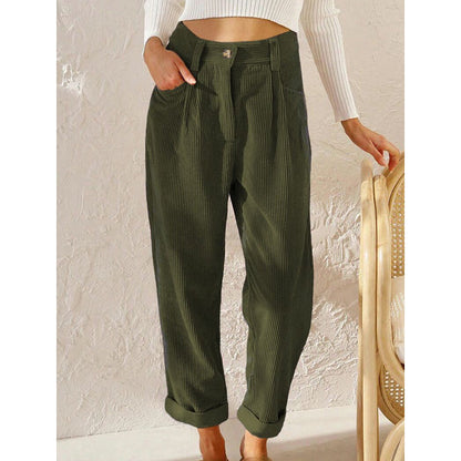 Women's Loose Fit High-Waisted Pants