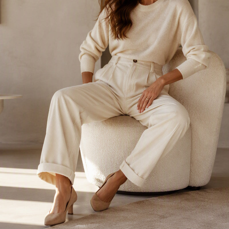 Women's Loose Fit High-Waisted Pants