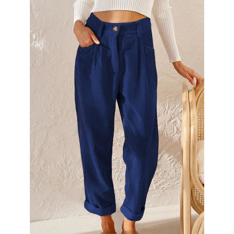 Women's Loose Fit High-Waisted Pants