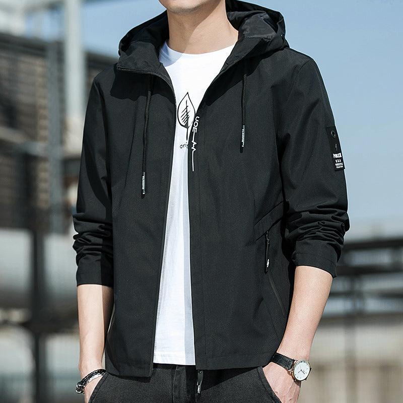 🧥Seasonal Style - Waterproof Hooded Jacket – Rain-Ready Outerwear for Commutes & Casual Outings