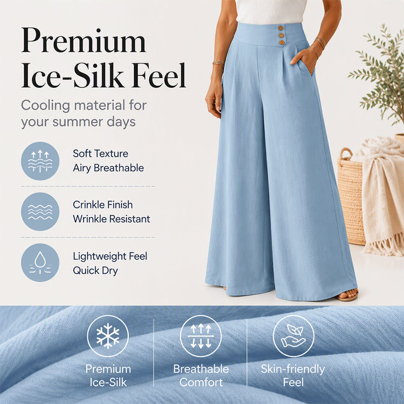👖 Women's Loose Flowy Wide-Leg Pants– Relaxed Fit Everyday Pants For Effortless Comfort & Style 🤍