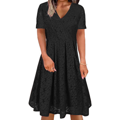 🌸Hot Sale 50% OFF💖Women's Elegant V-Neck Lace Dress