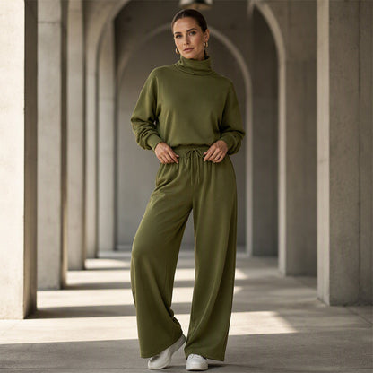 🍂Women Casual Two-Piece Pants Set – Chic Wide-Leg Two-Piece Outfit For Cosy Everyday Style🤍