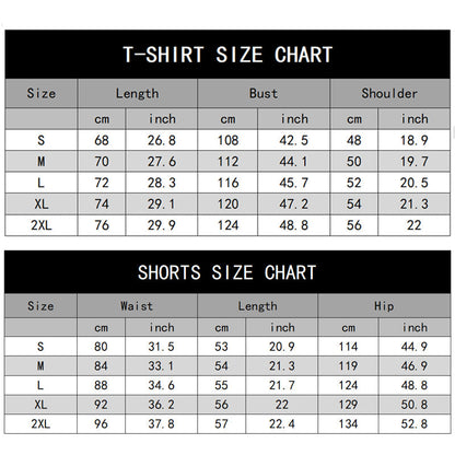 Men's Casual T-Shirt & Shorts 2-Piece Set