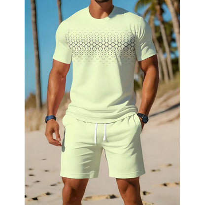 Men's Casual T-Shirt & Shorts 2-Piece Set