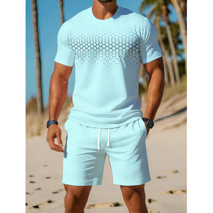 Men's Casual T-Shirt & Shorts 2-Piece Set