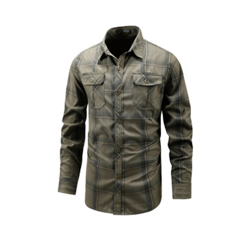 ✨Men's Casual Plaid Long Sleeve Shirt – Classic Long Sleeve Check Shirt For Everyday Smart-Casual Style 👔
