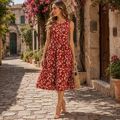 Women's Elegant Sleeveless Maxi Dress