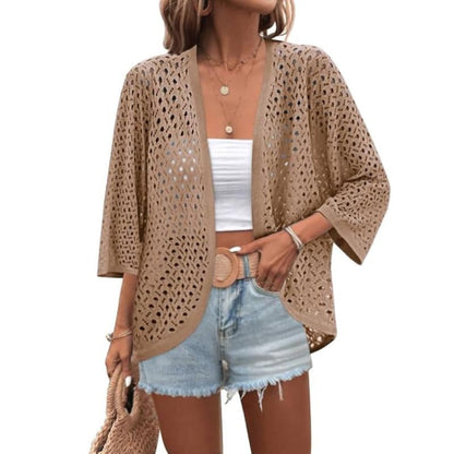 🌸 50% OFF TODAY! 👗 The Easy Summer Layer You’ll Wear Everywhere ✨ Lightweight Openwork Cardigan for Holidays, Evenings & Everyday Outfits