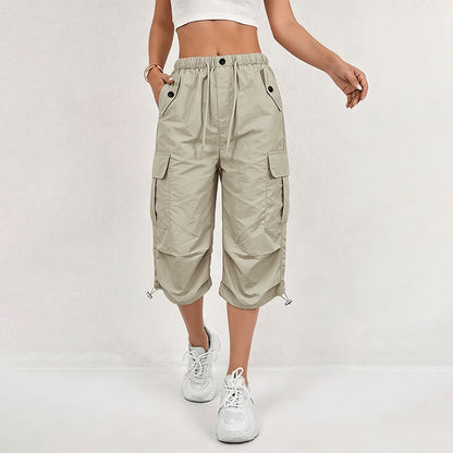 Hot Sale 50% OFF💖Women’s Lightweight Quick Dry Cargo Capri Trousers, Utility Everyday Outdoor Pants