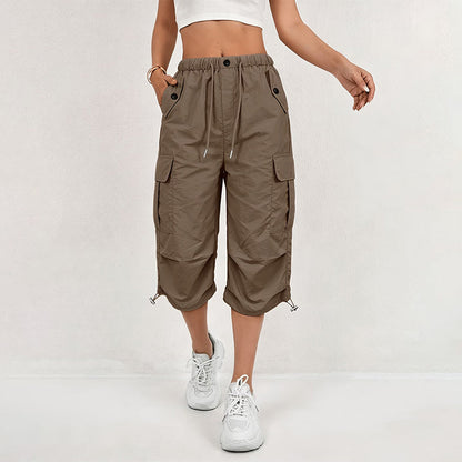 Hot Sale 50% OFF💖Women’s Lightweight Quick Dry Cargo Capri Trousers, Utility Everyday Outdoor Pants