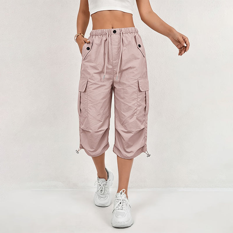 Hot Sale 50% OFF💖Women’s Lightweight Quick Dry Cargo Capri Trousers, Utility Everyday Outdoor Pants