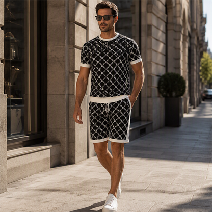 ⌛Limited-Time Offer🛍️Men's Casual Top & Shorts 2-Piece Set