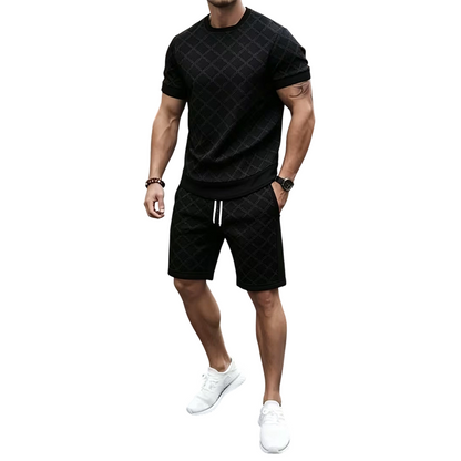 ⌛Limited-Time Offer🛍️Men's Casual Top & Shorts 2-Piece Set