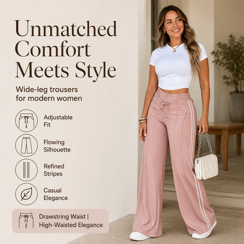 Women's Wide-Leg Drawstring Pants