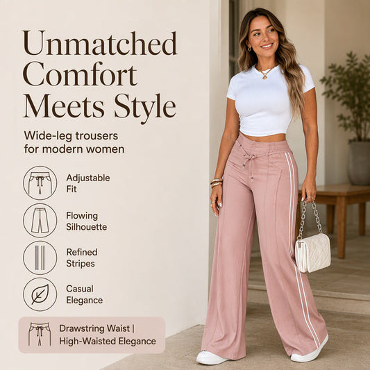 Women's Wide-Leg Drawstring Pants