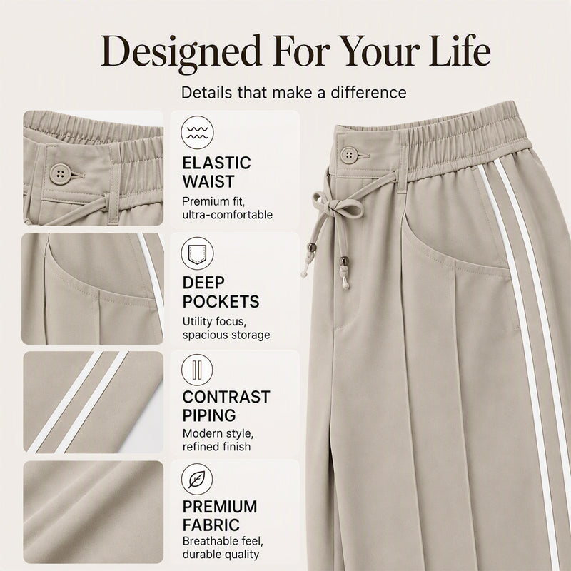 Women's Wide-Leg Drawstring Pants