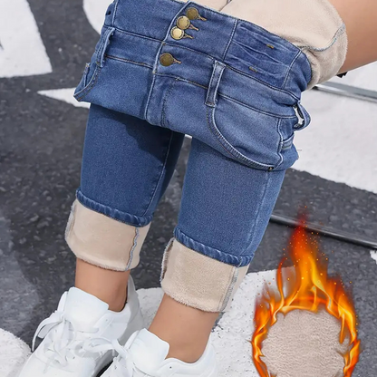 ✨ Women's Warm Casual Fashion Jeans – Cozy Comfort Meets Everyday Style