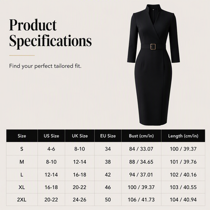 Waist-Defining Chic Dress
